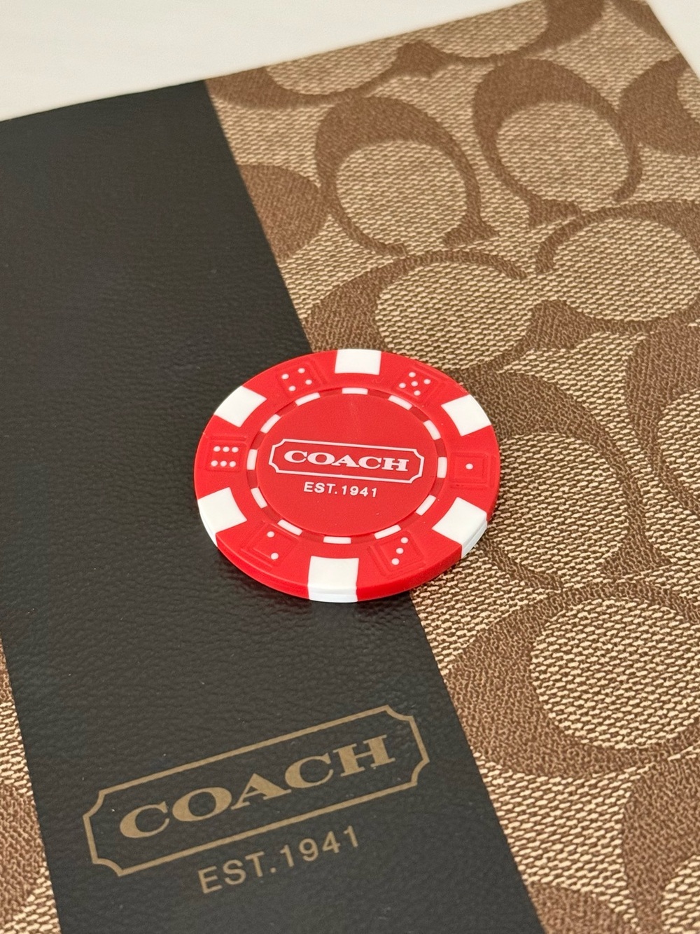 Coach Red Limited Edition Poker Chip